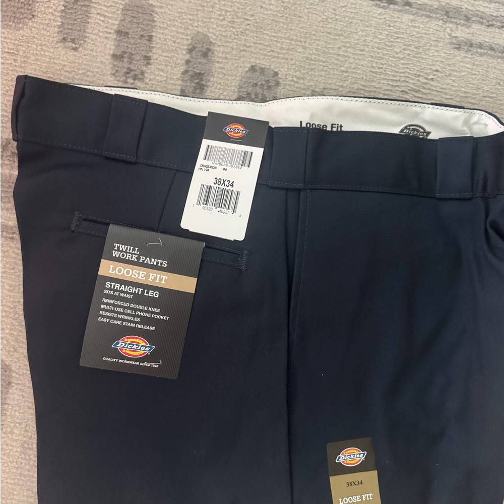 Dickies Men's Twill Work Pants - Dark Blue
